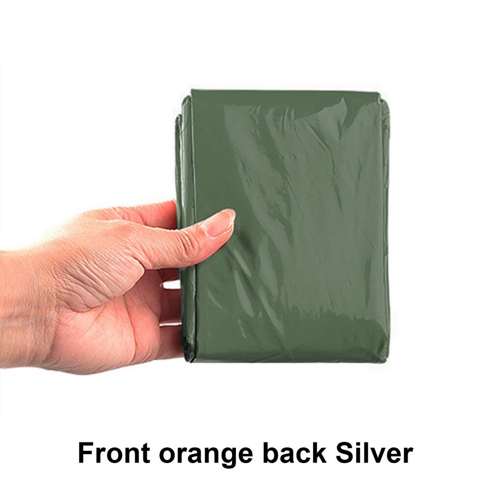 Emergency Raincoat Aluminum Film Disposable Poncho Cold Insulation Rainwear Blankets