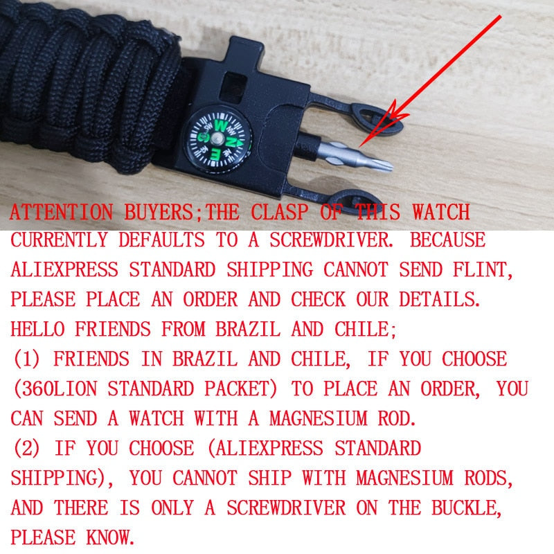 ADDIES Men Military Sports Digital Watches Compass Outdoor Survival Multi-function