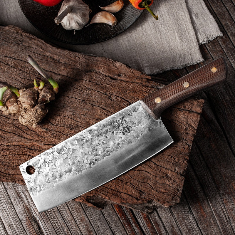 5CR15 Handmade Chopping Cleaver Butcher Knife High Carbon Steel Kitchen Chef Sets Forged