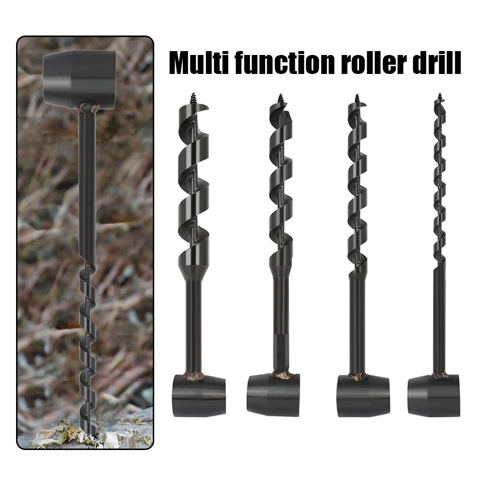 1PcsBushcraft Hand Drill Carbon Steel Manual Auger Portable Manual Survival Bit