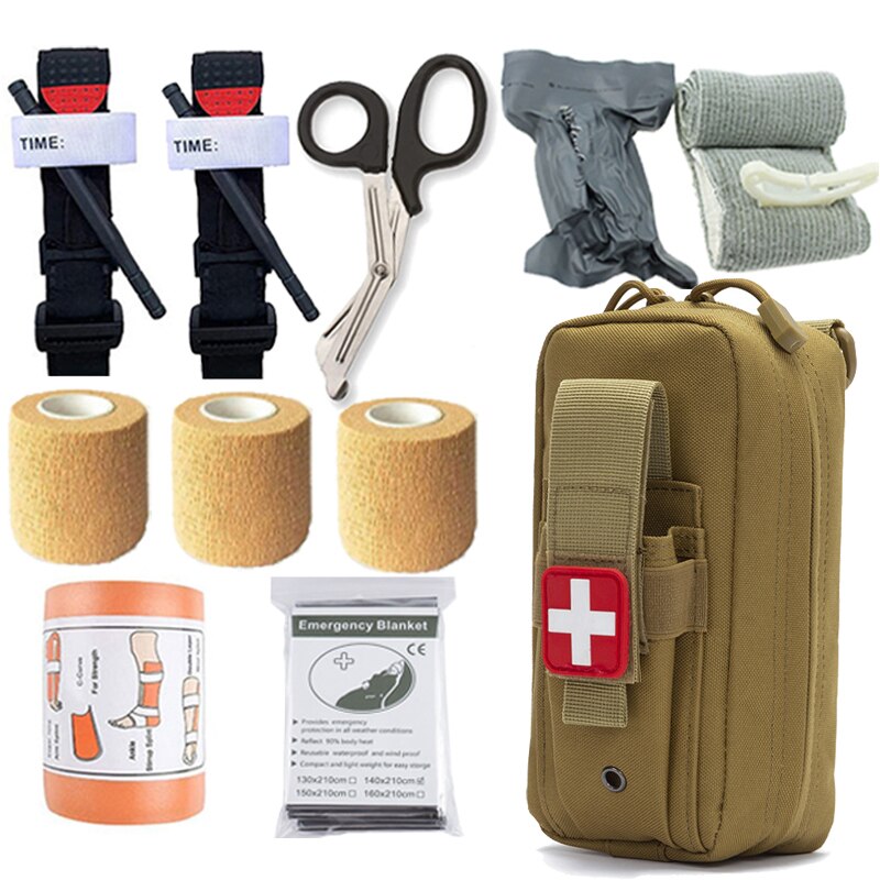 Tactical Survival First Aid Kit Molle Outdoor Gear Emergency Kits Trauma Bag Camping