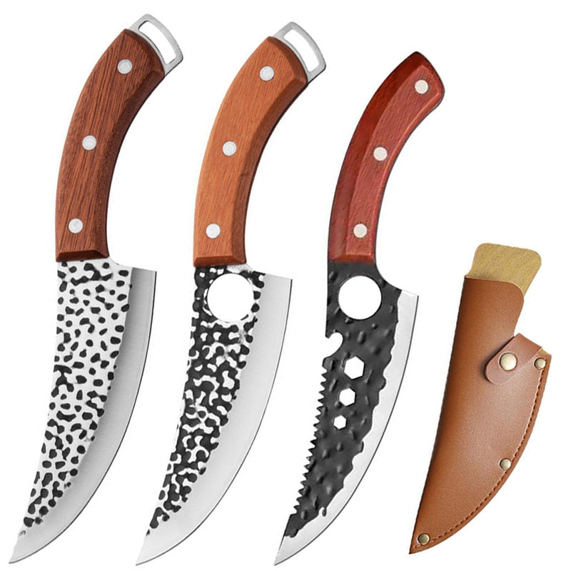 Steel Kitchen Chef Boning Knives Fishing Knife Meat Cleaver Butcher Meat Cleaver Hunting Knives