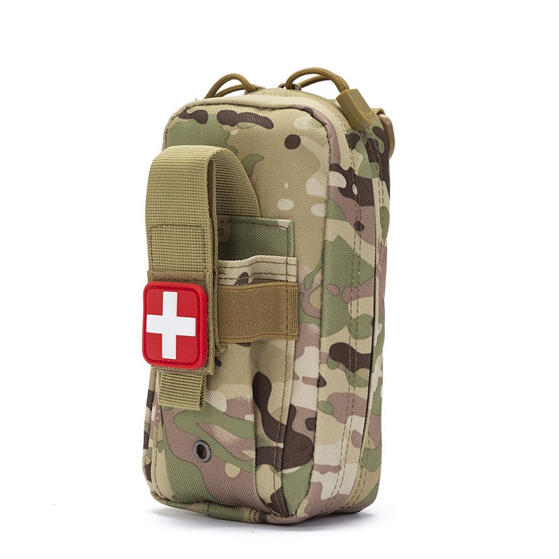 Outdoor First Aid Kit Tactical Molle Medical Bag Military EDC Waist Pack Hunting Camping Bag