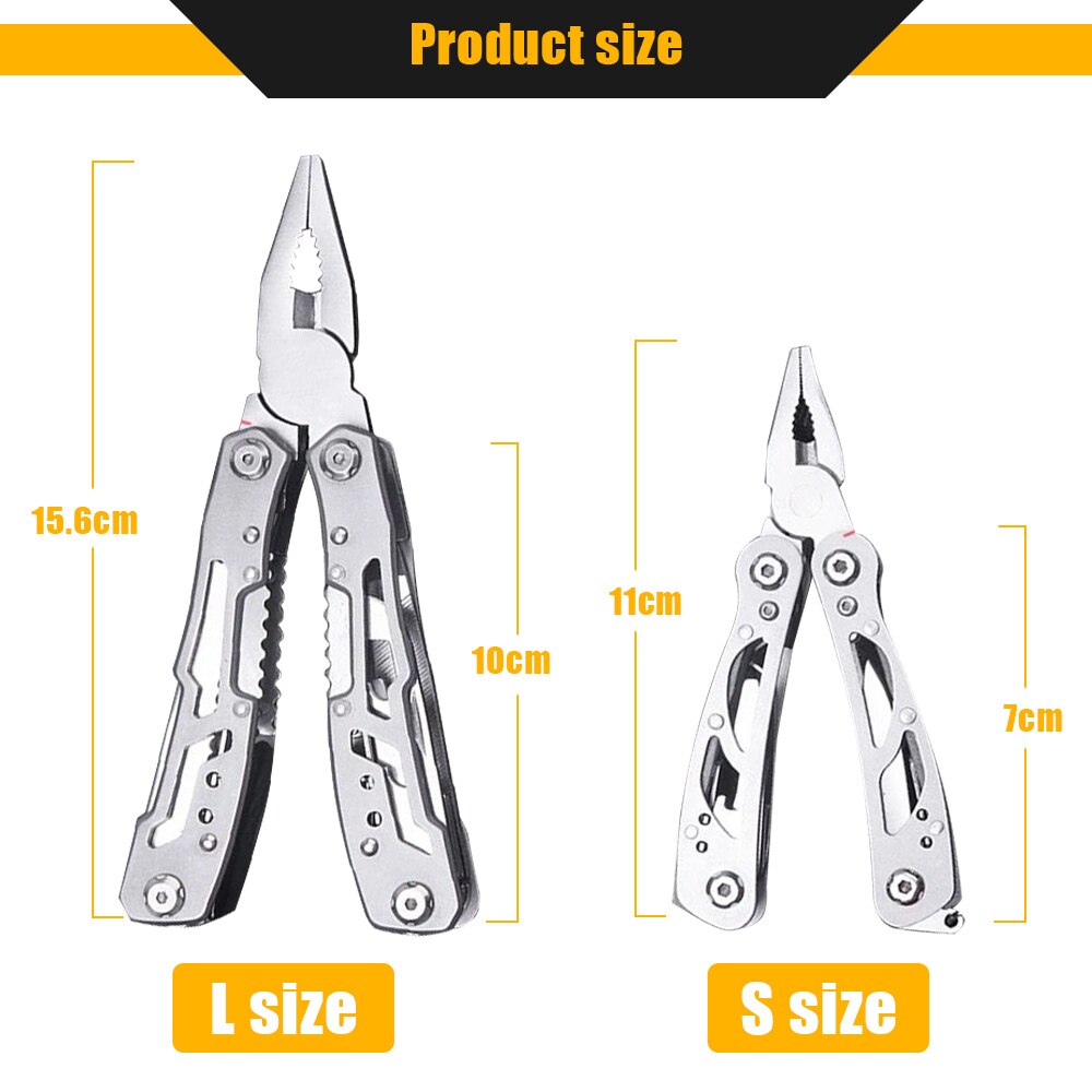 Knife Pliers Folding Mini Portable Fold Outdoor Tactical Hunting Survival Rescue Multipurpose