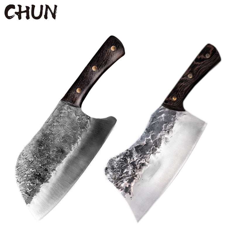 5CR15 Handmade Chopping Cleaver Butcher Knife High Carbon Steel Kitchen Chef Sets Forged