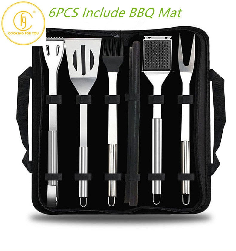 BBQ Tools Set Barbecue Utensil AccessoriesThermometer Barbeque Grilling Outdoor Gril Tools