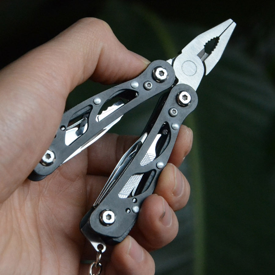 Portable Mini Multitool 420 Stainless Steel Multitool Pliers Knife Screwdriver for Outdoor