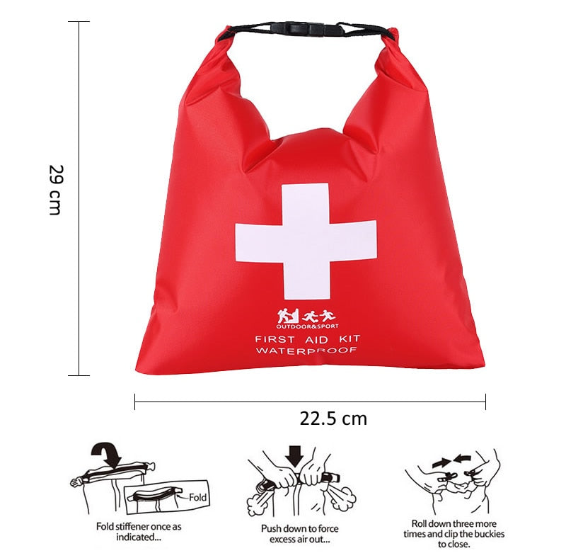 New Portable Waterproof First Aid Kit Bag Emergency Kits Case Only For Outdoor Camp Travel