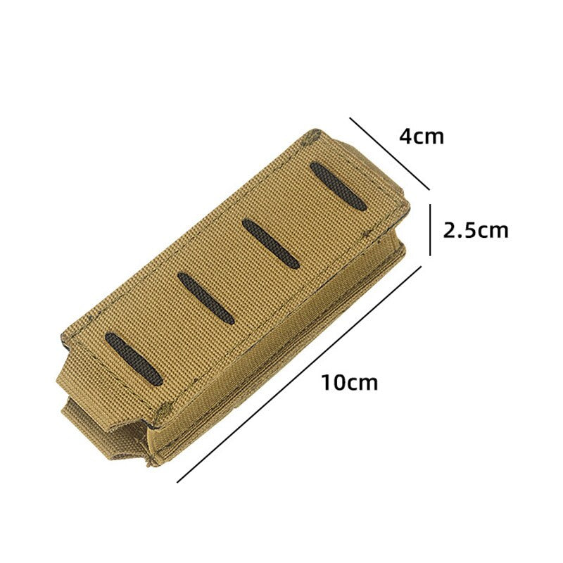 9mm Magazine Pouch Single Mag Holder Military Universal Laser Cut Flashlight Pouch Knife