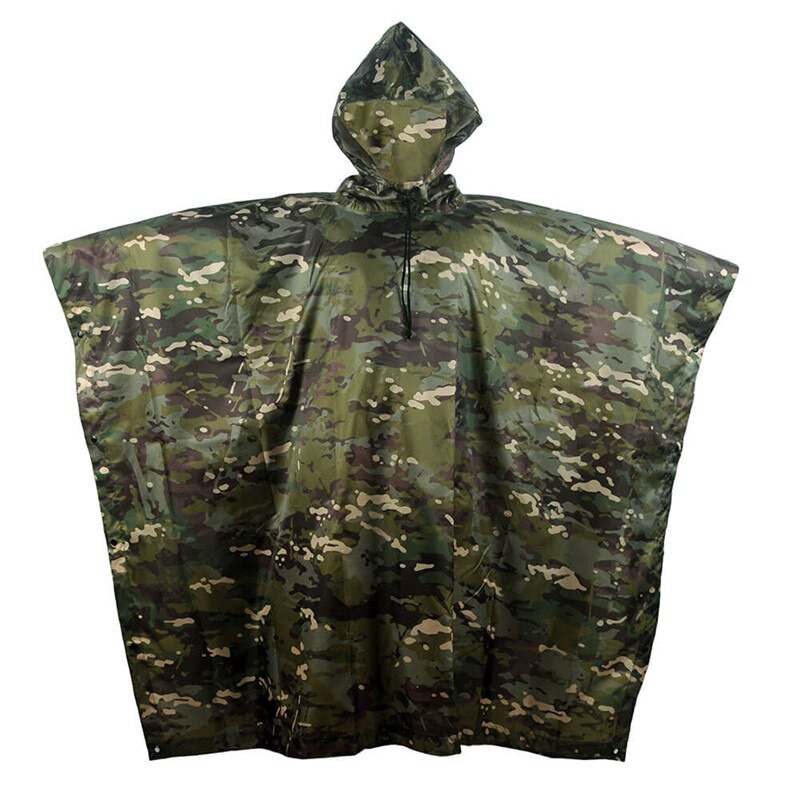 Impermeable Raincoat Poncho Outdoor Military Tactical Rainwear Camping Hiking Hunting