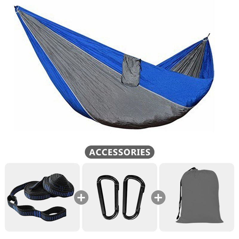 Camping Hammock For Single 220x100cm Outdoor Hunting Survival Portable Garden Yard