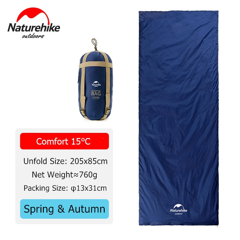 Naturehike Sleeping Bag Ultralight Waterproof Cotton Summer Hiking Camping