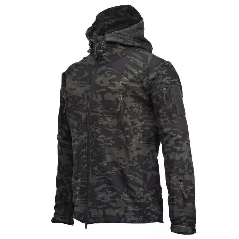 2023 Outdoor SoftShell Jacket Men Hunting Windbreaker Hiking Coat Camping Fishing