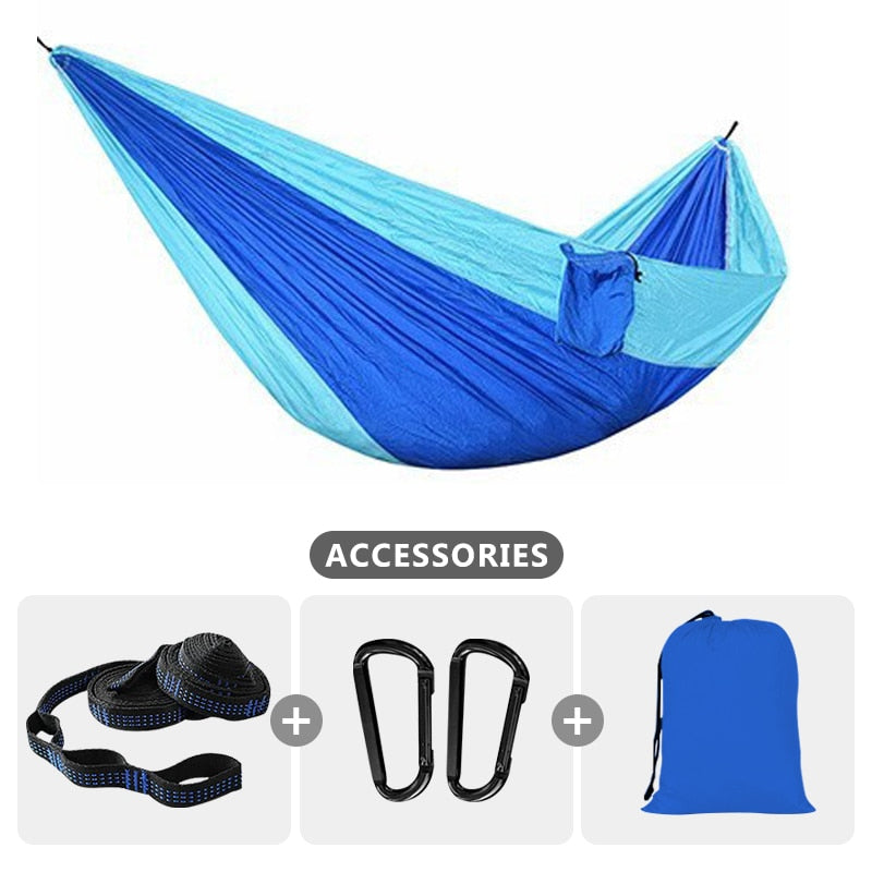 Camping Hammock For Single 220x100cm Outdoor Hunting Survival Portable Garden Yard