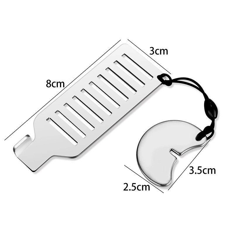 Portable Door Stopper Stainless Self-Defense Doorstop Lock Travel Anti-theft Childproof