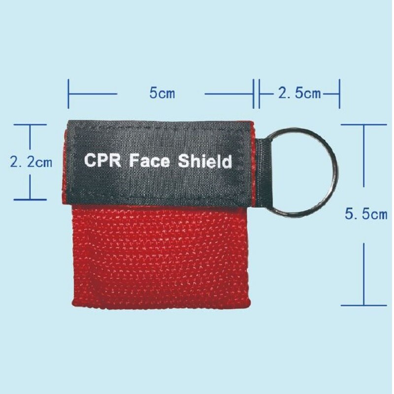 Outdoor Survival Disposable CPR Breathing Mask Counterpart First Aid Artificial Respiration