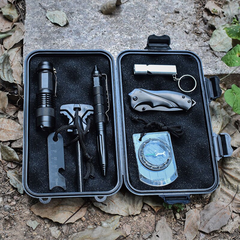 New EDC Tools Outdoor Survival Kit Box Sealed Shockproof Waterproof Wild Survival Food Grade Storage