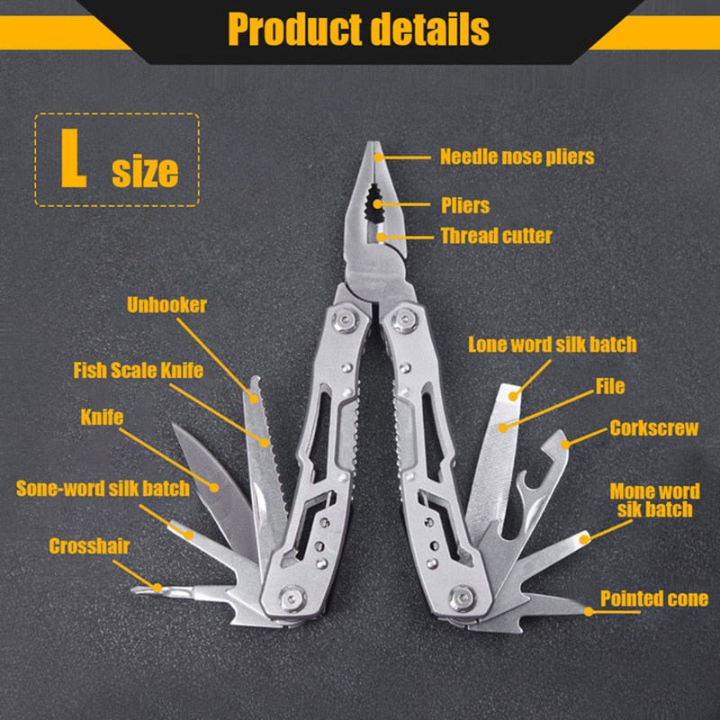 Multifunction Folding Pliers Pocket Knife Pliers Outdoor Camping Survival Hunting Tools