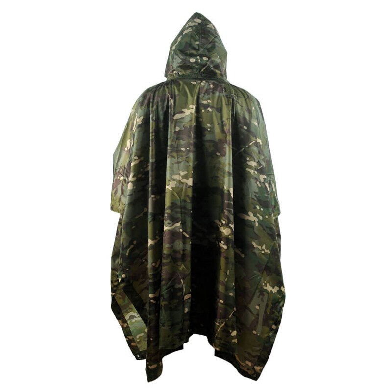 Impermeable Raincoat Poncho Outdoor Military Tactical Rainwear Camping Hiking Hunting