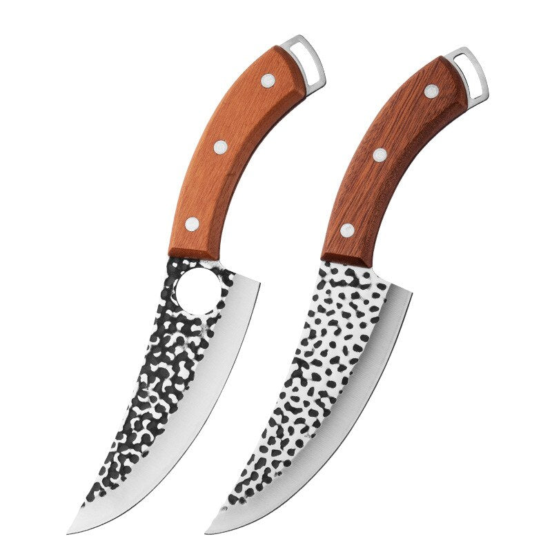 5.5" Kitchen Knife Professional Boning Knife Handmade  Forged Stainless Steel Outdoor Hunting