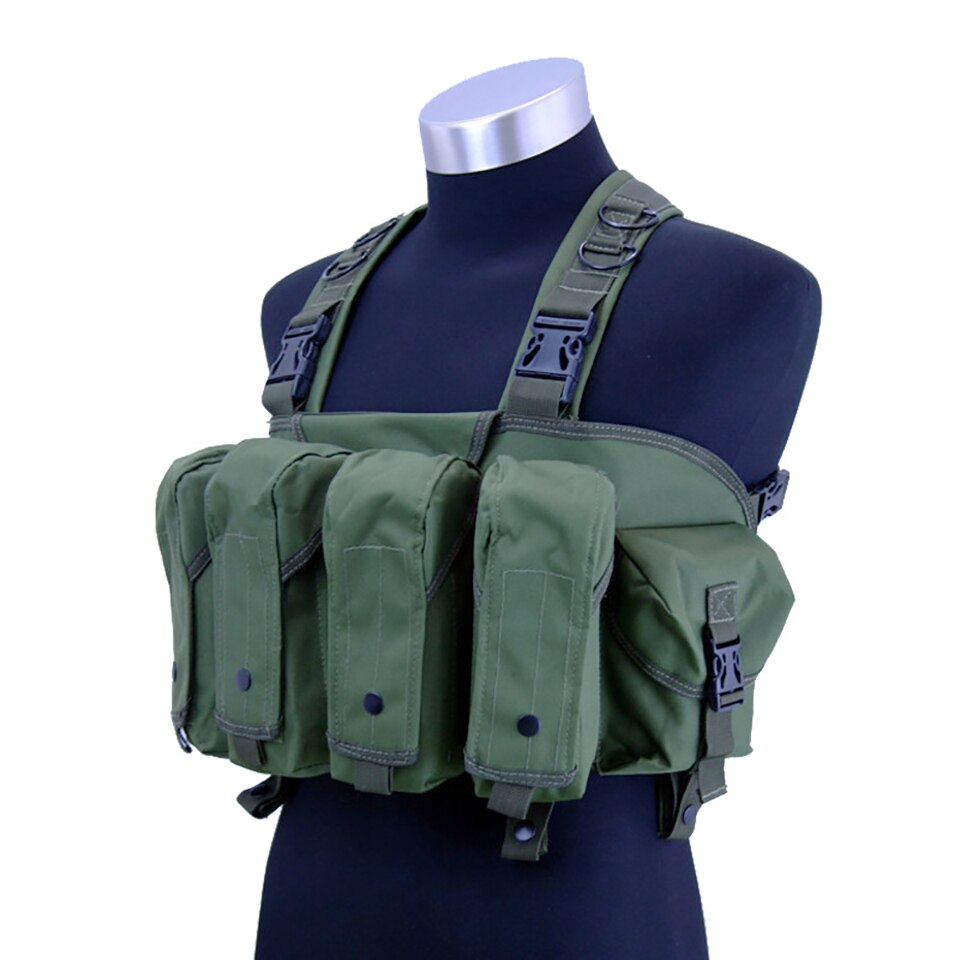 High Quality Outdoor Tactical Chest Rig Airsoft Hunting Vest Molle Pouch Simple Military