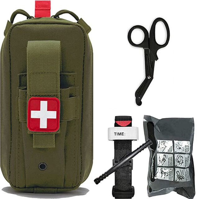 Tactical Survival First Aid Kit Molle Outdoor Gear Emergency Kits Trauma Bag Camping