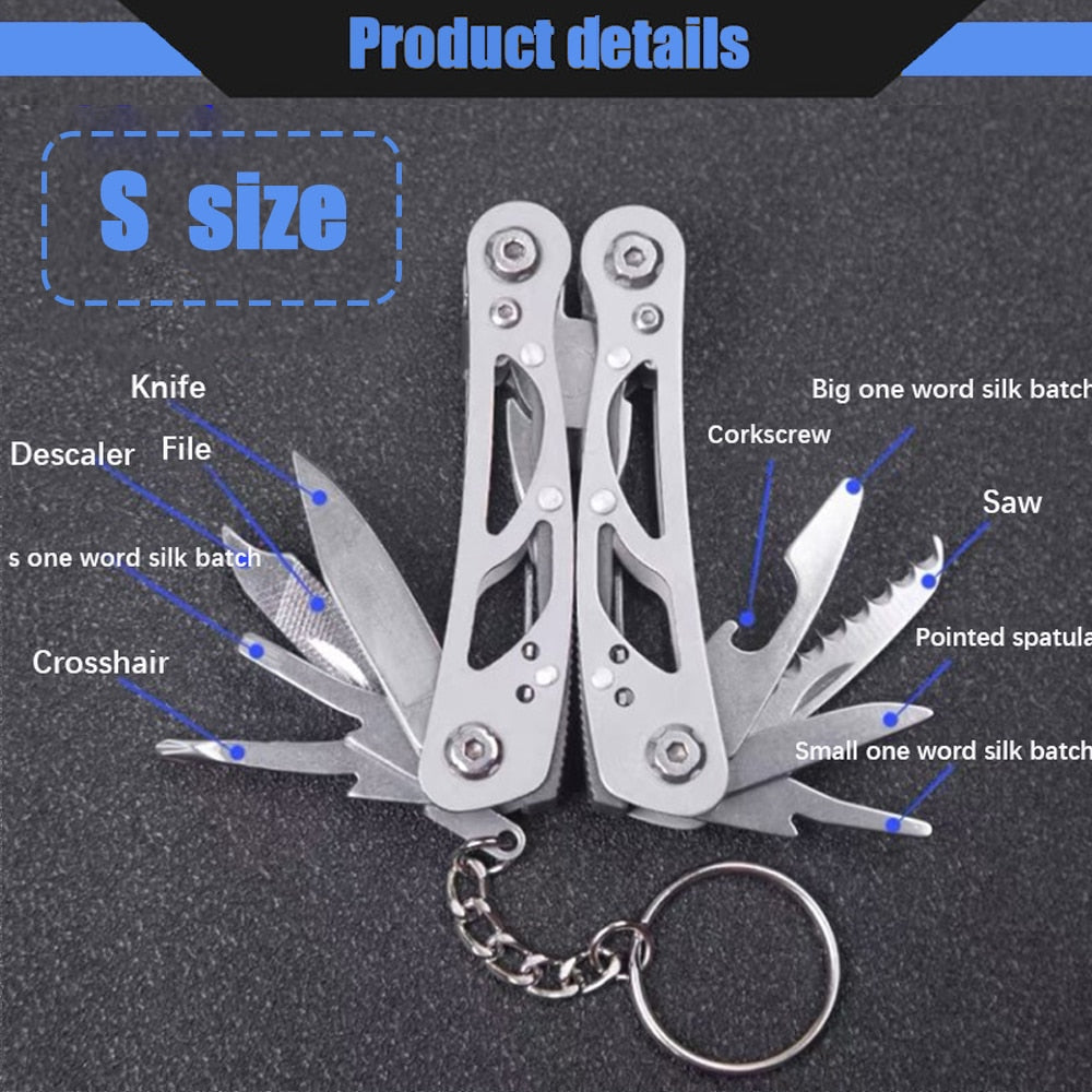 Multi-tool Pocket Knife Pliers Folding Mini Portable Fold Outdoor Tactical Hunting Survival Rescue