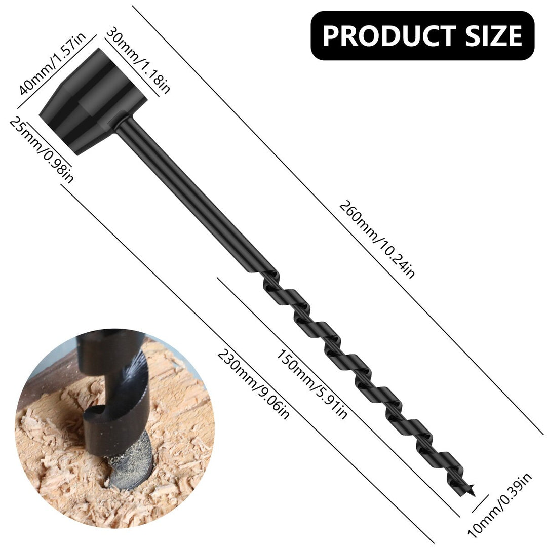 1PcsBushcraft Hand Drill Carbon Steel Manual Auger Portable Manual Survival Bit