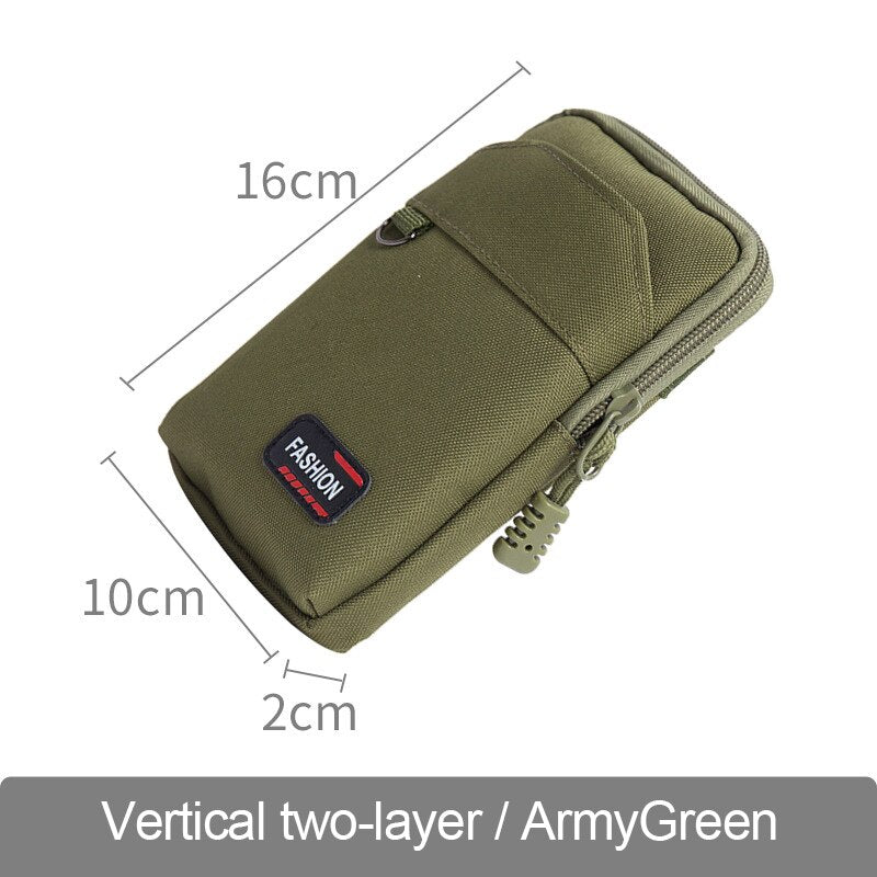 Nylon Tactical Bag Outdoor Molle Military Waist Fanny Pack Men Phone Pouch Camping Hunting