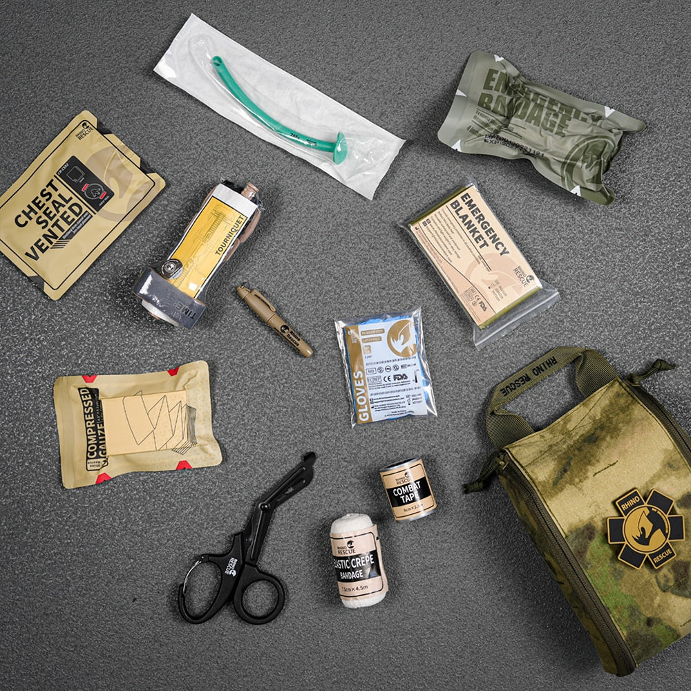 Rhino Rescue 002M IFAK Military  Molle Pouch First Aid Kit Survival Outdoor Emergency Medical