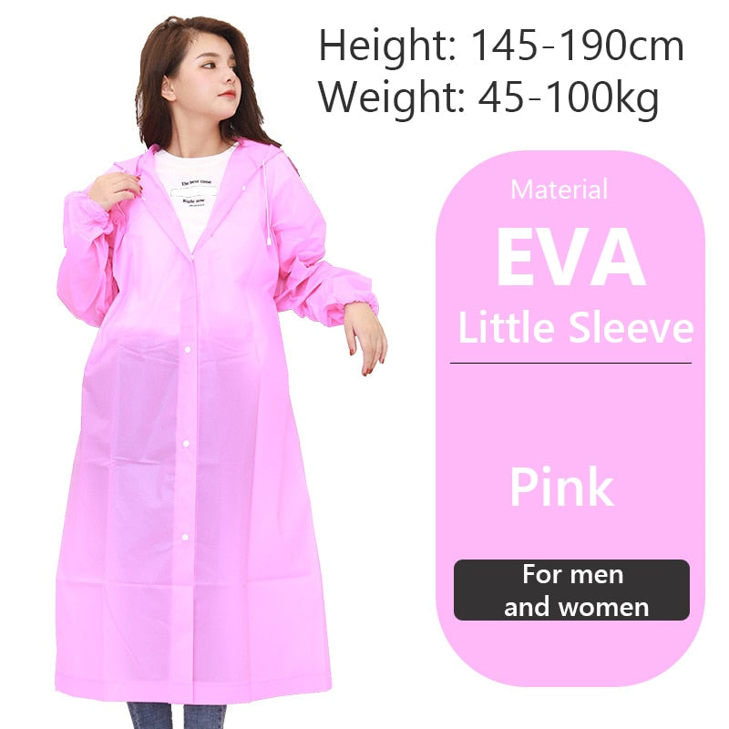 Women Men Impermeable Thickened Waterproof Raincoat Tourism Outdoor Hiking Rain Poncho