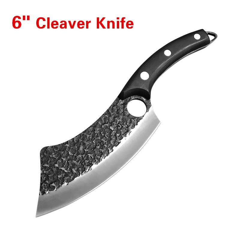 5CR15 Damascus Kitchen Hunting Knife Stainless Steel Boning Meat Cleaver Outdoor