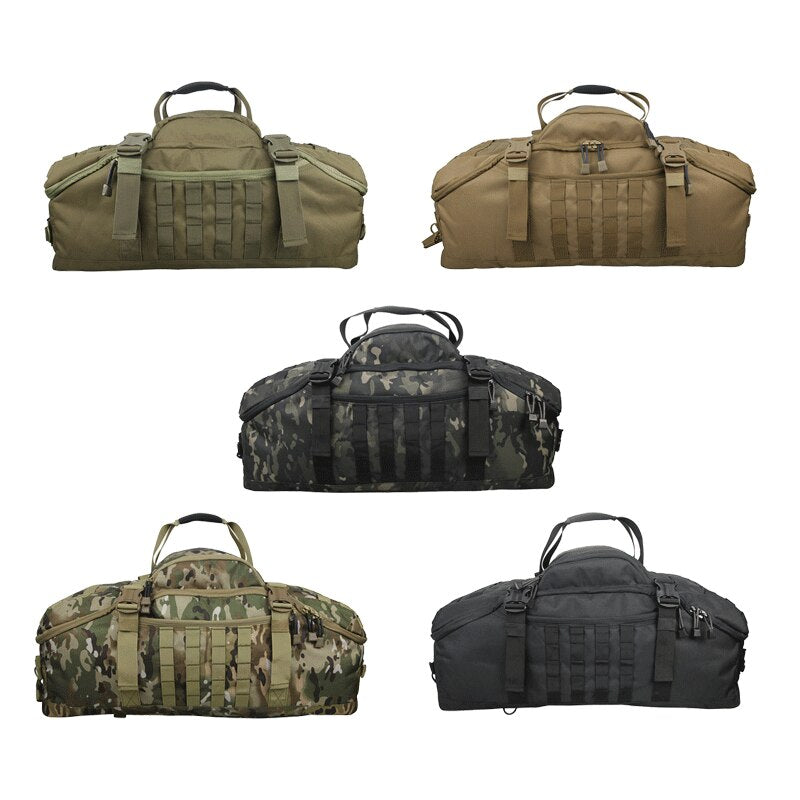 LQARMY Camping Backpacks Men Military Tactical Molle Army Hiking Travel Sports Gym Duffel Bag