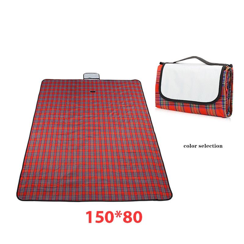 Camping Picnic Mat Portable Beach Blanket Waterproof Moistureproof Plaid Beach Hiking