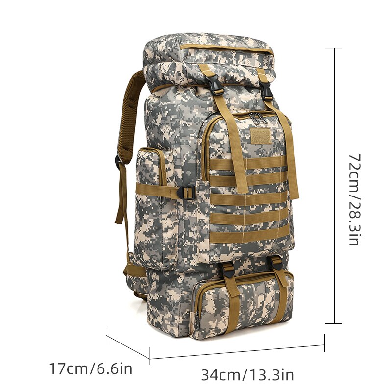 Outdoor Camouflage Backpack Men Large Capacity Waterproof Outdoor Military Backpack Bag