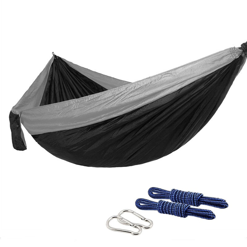 Color Matching Hammock Outdoor Camping Ultra Light Portable Hammock for Double Person Swing