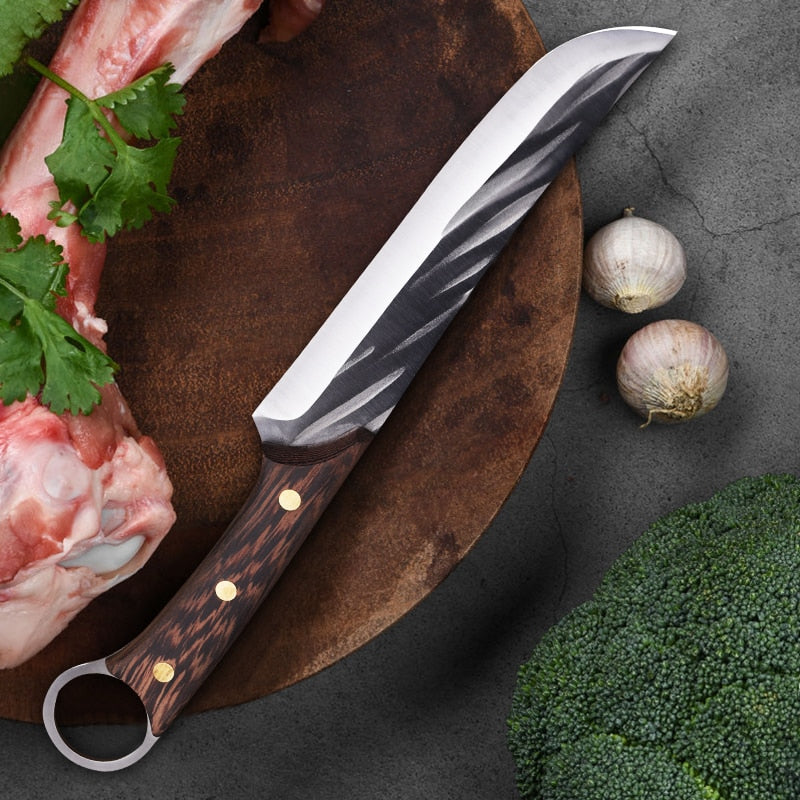 Stainless Steel Meat Cleaver Slicing Knife Fish Knife Household Fruit Outdoor Camping