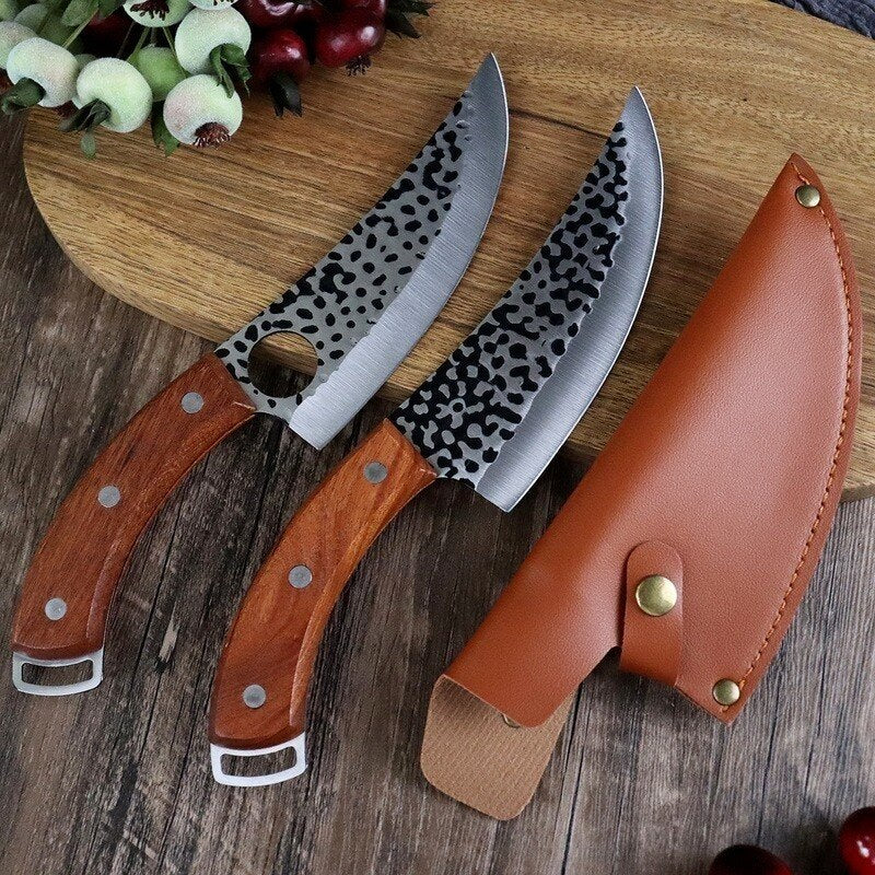 Steel Kitchen Chef Boning Knives Fishing Knife Meat Cleaver Butcher Meat Cleaver Hunting Knives