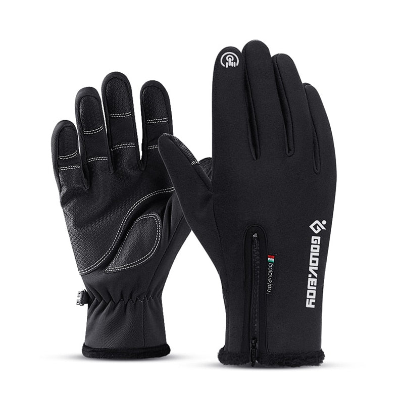 Outdoor Winter Gloves Waterproof Moto Thermal Fleece Lined Resistant Touch Screen Non-slip