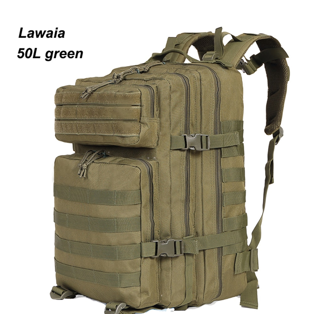 Lawaia Military Rucksacks Capacity Man Army Tactical Backpacks Outdoor Pack