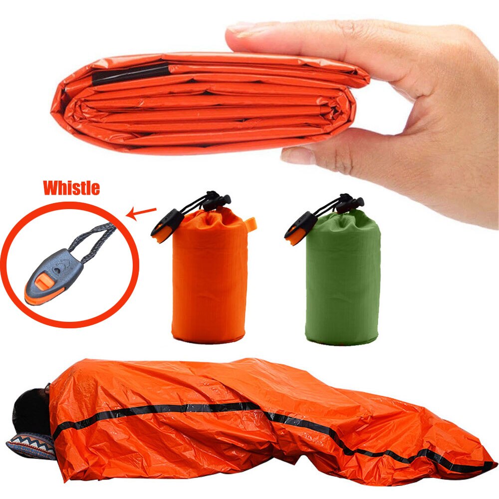 Portable Waterproof Emergency Survival Sleeping Bag Mountaineering Emergency Raincoat