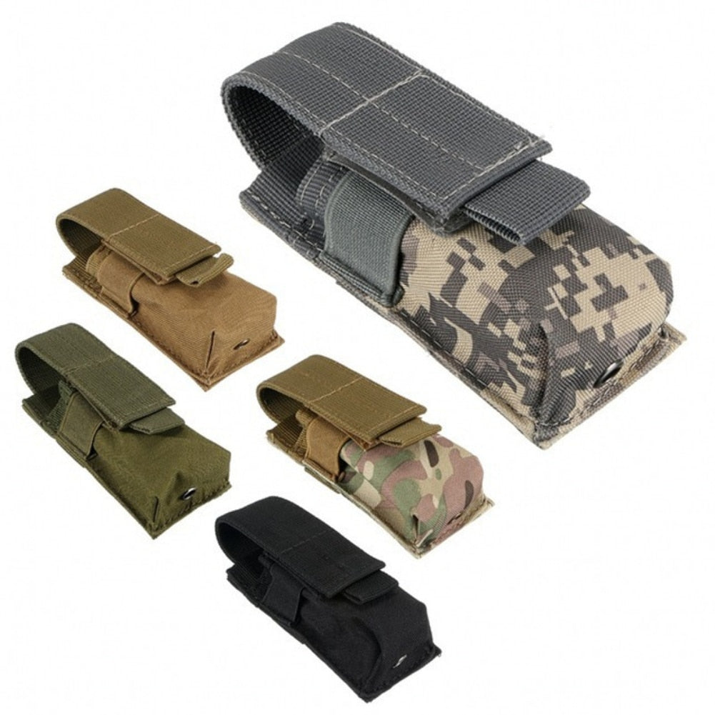 M5 Flashlight Pouch CQC Single Pistol Magazine Pouch Torch Holder Case Outdoor Hunting