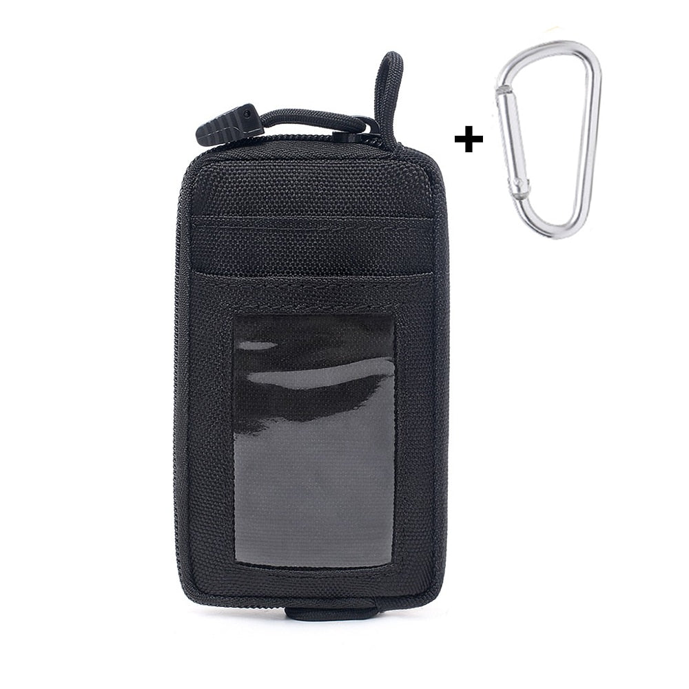 1000D Tactical EDC Pouch Wallet Bag Portable Key Coin Purse Waist Fanny Pack Earphone