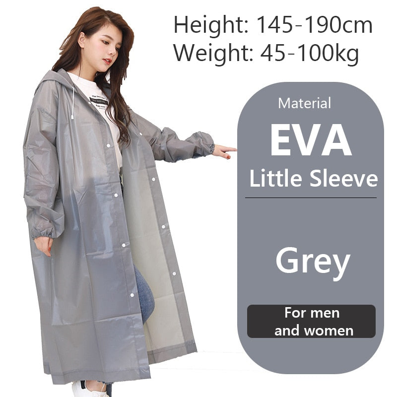 Women Men Impermeable Thickened Waterproof Raincoat Tourism Outdoor Hiking Rain Poncho