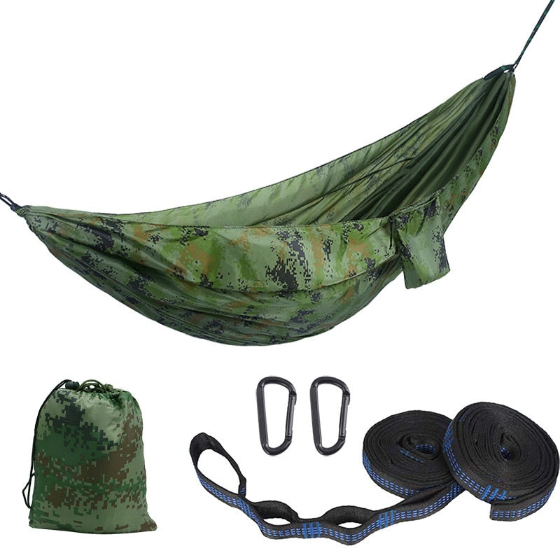 Color Matching Hammock Outdoor Camping Ultra Light Portable Hammock for Double Person Swing