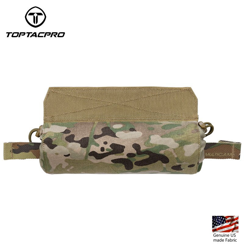 TOPTACPRO Tactical Roll 1 Trauma Pouch Medical Pouch IFAK First Aid Kit Pouch Camo