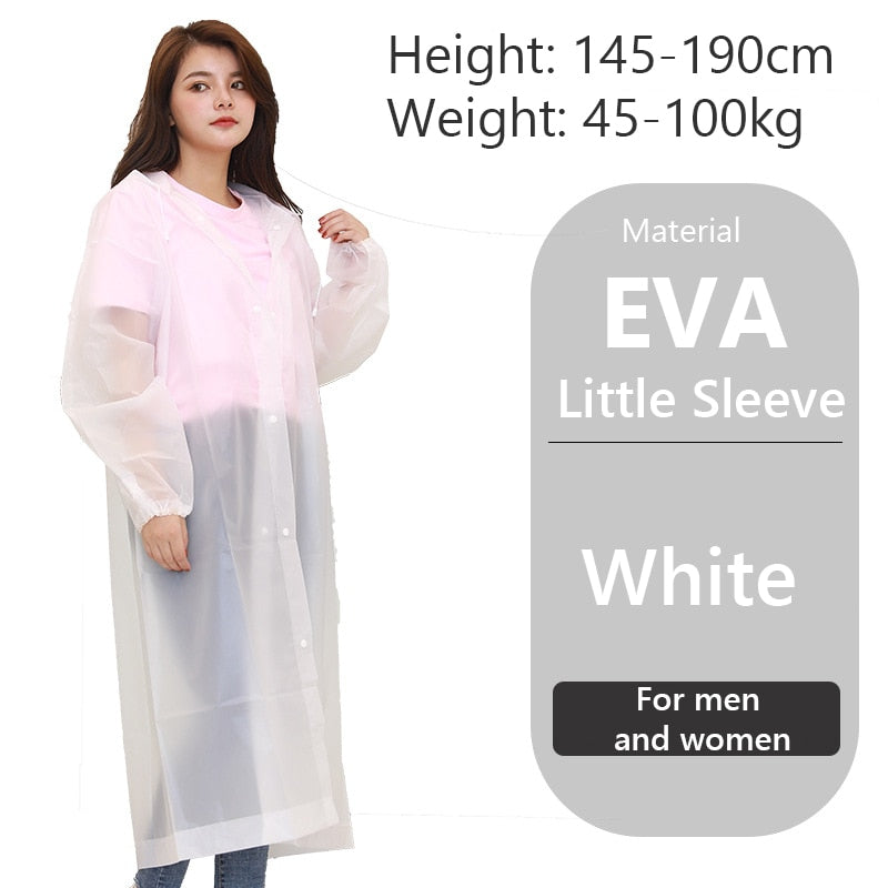 Women Men Impermeable Thickened Waterproof Raincoat Tourism Outdoor Hiking Rain Poncho