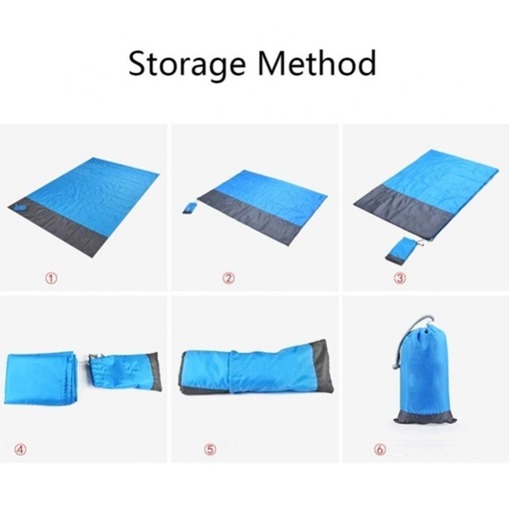 Waterproof Pocket Beach Blanket Folding Camping Mat Mattress Portable Lightweight Pads