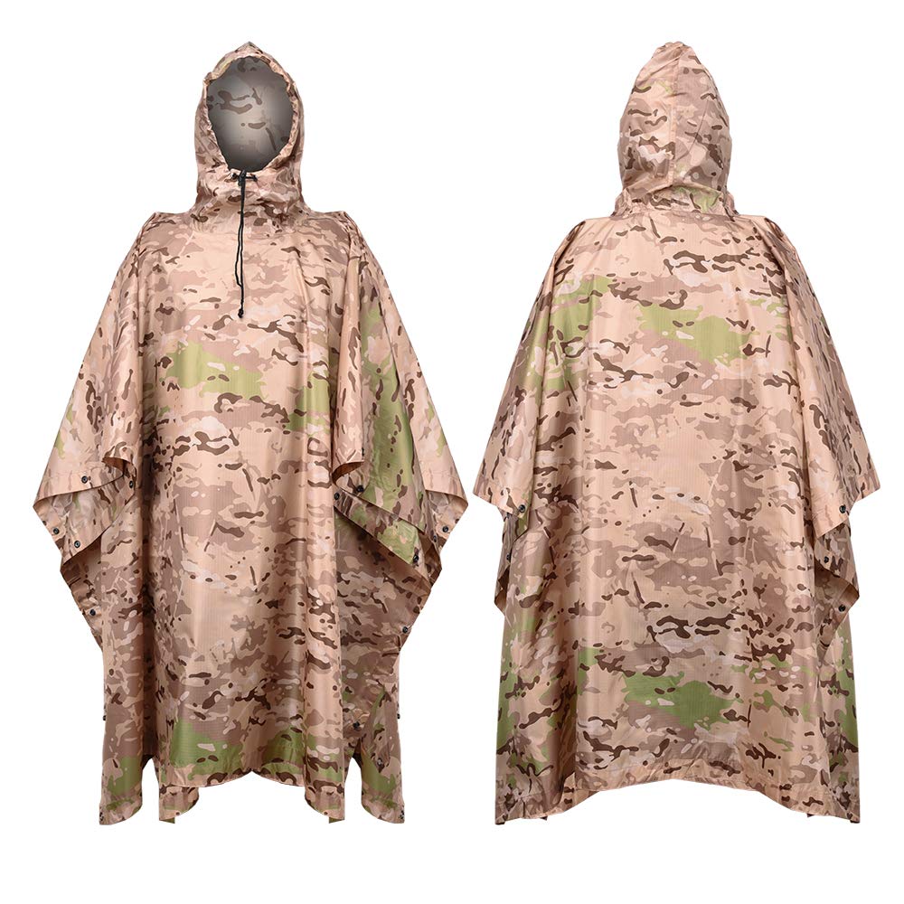 Raincoat Camping Hiking Hunting Birdwatching Suit Outdoor Hooded Breathable Rainwear