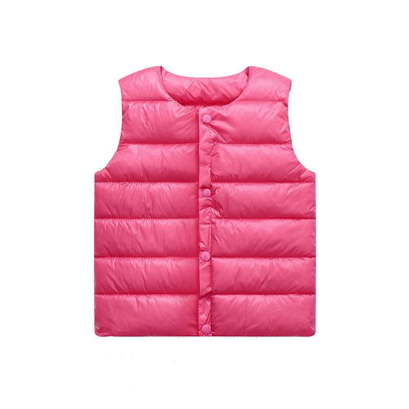 2022 Autumn and Winter New Children's Clothing Down Cotton Vest Shoulder Inner Timid